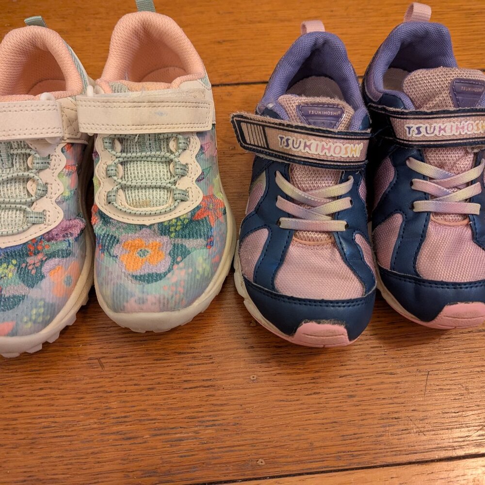 Girls 11.5 shoes tsukihoshi + merrell